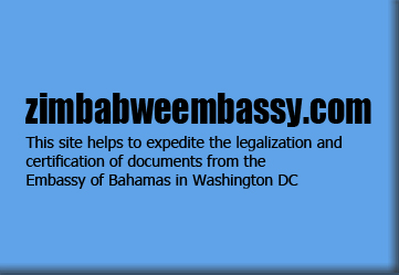 legalize and certify documents from the embassy of Zimbabwe in DC